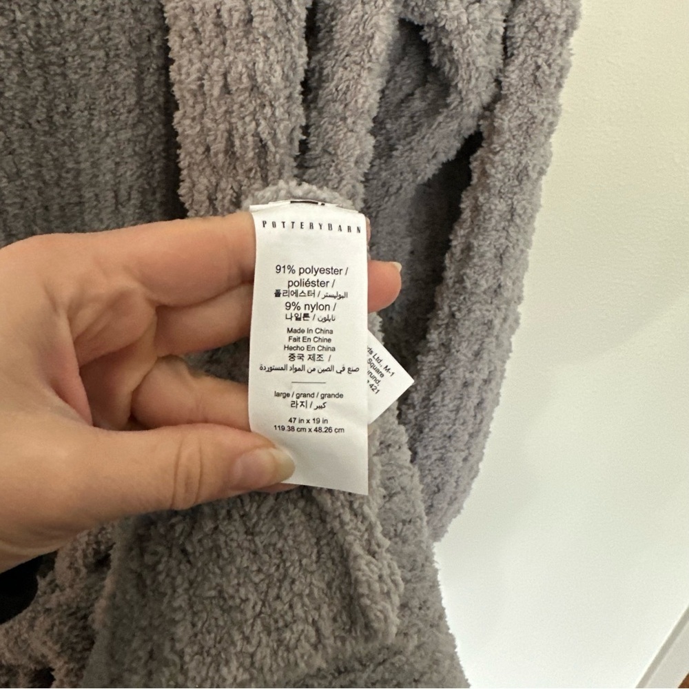 POTTERY BARN‎ Cozy Waffle Sweater Robe - Picture 5 of 7